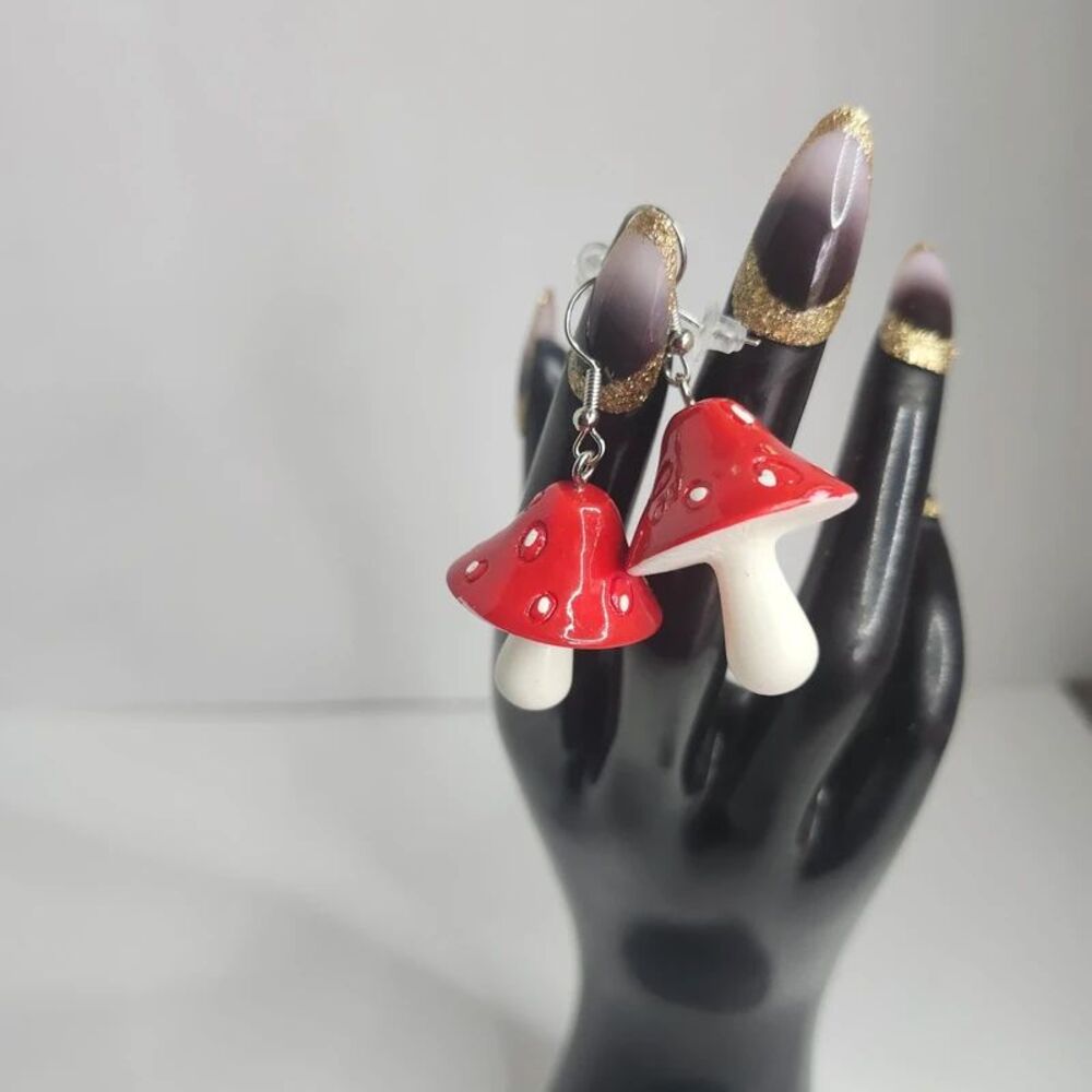 Mushroom 🍄 shaped earrings